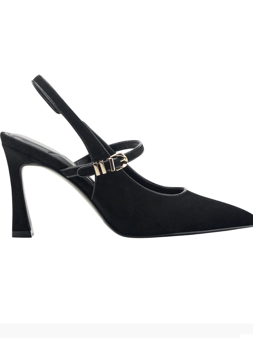 Marc Fisher Cavaler Mary Jane Slingback Pumps Black 7.5 NWT - Picture 2 of 5
